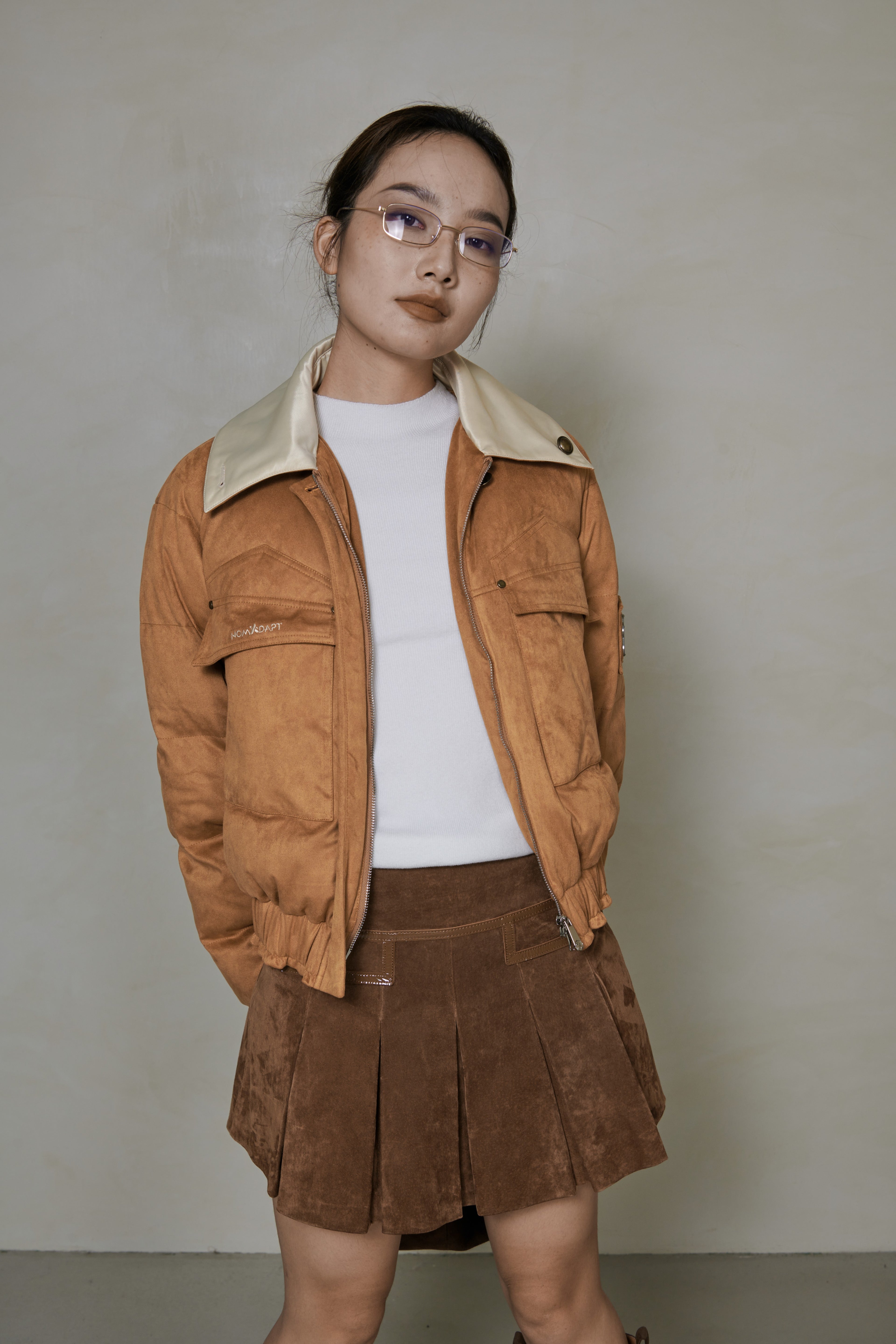 033 SHORT DOWN JACKET - CARAMEL