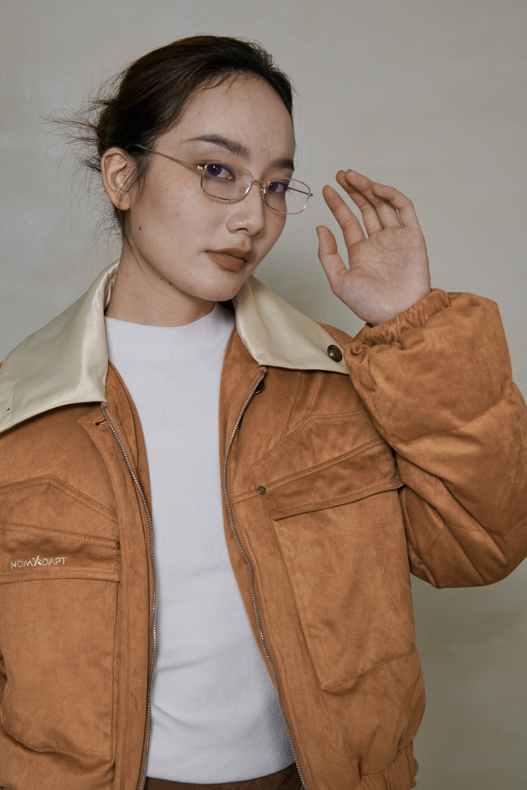 033 SHORT DOWN JACKET - CARAMEL