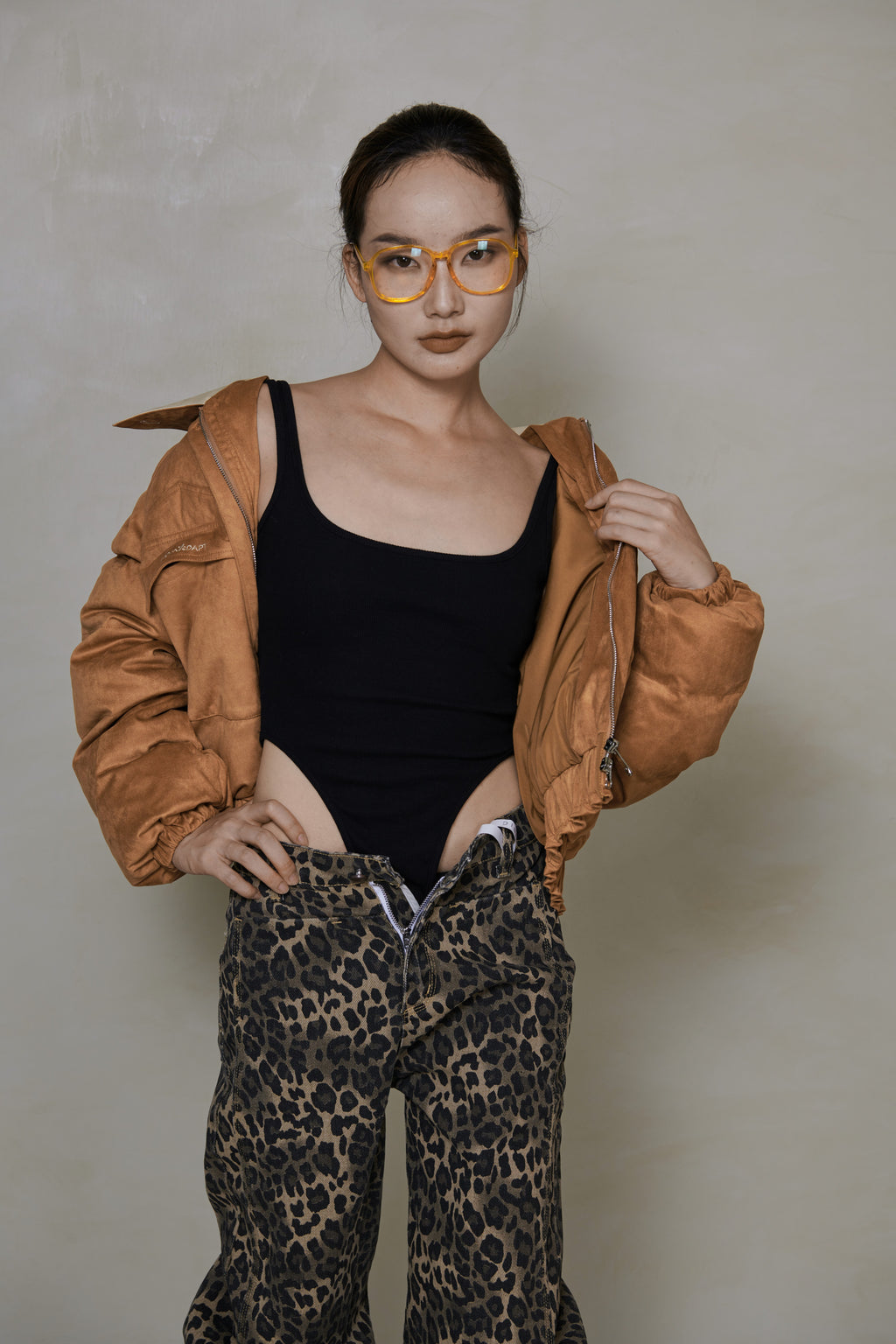 033 SHORT DOWN JACKET - CARAMEL