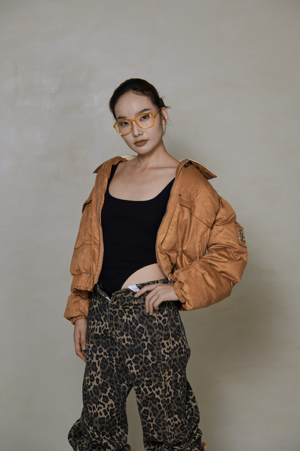 033 SHORT DOWN JACKET - CARAMEL