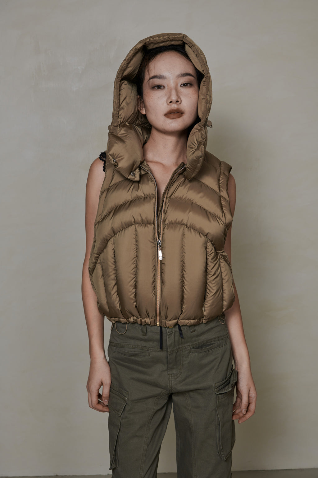 008 SHORT CONVERTIBLE DOWN JACKET - DUNE
