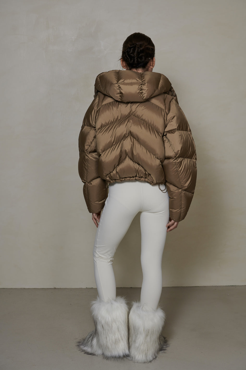008 SHORT CONVERTIBLE DOWN JACKET - DUNE