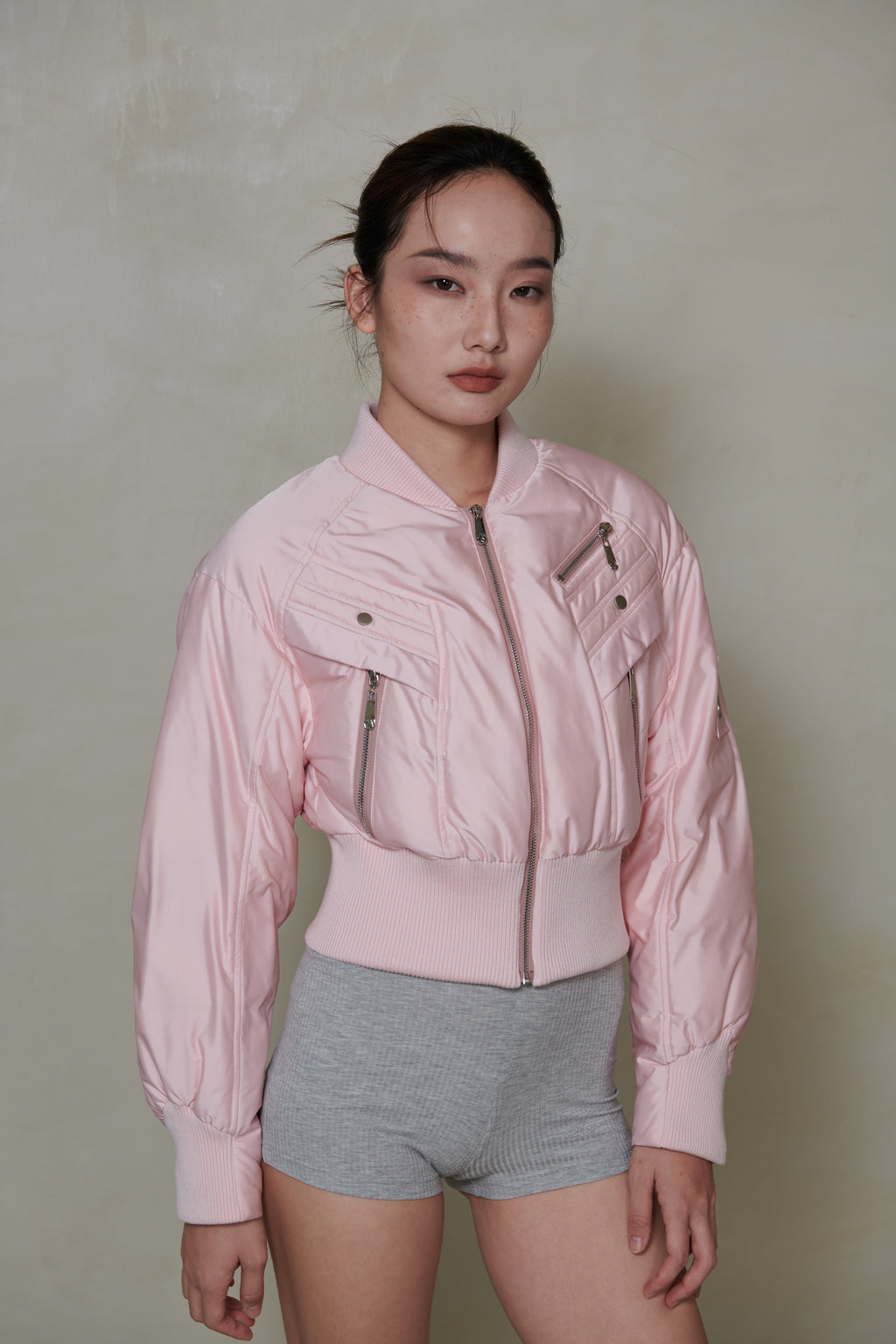 022 SHORT DOWN JACKET - BLUSH