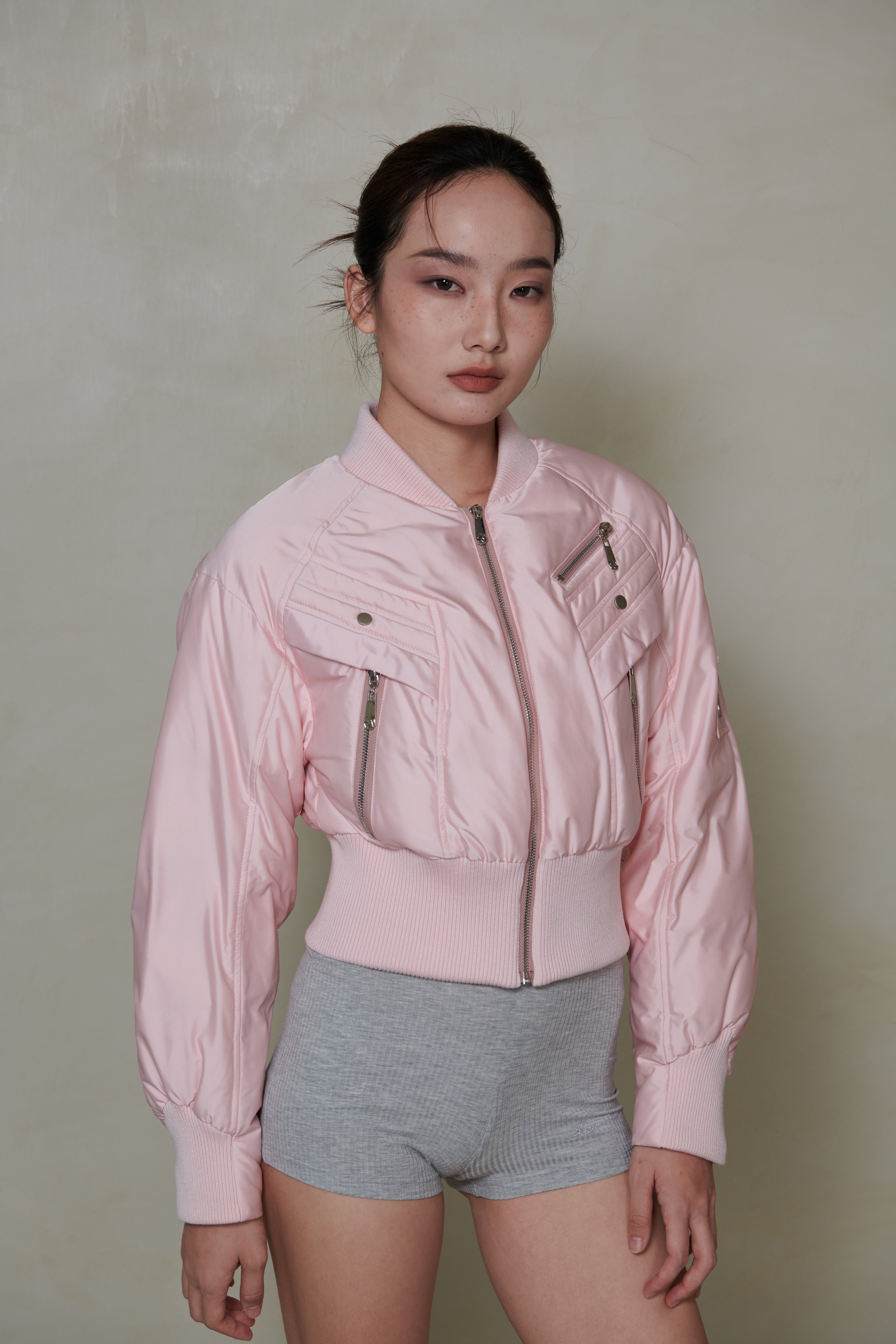 022 SHORT DOWN JACKET - BLUSH