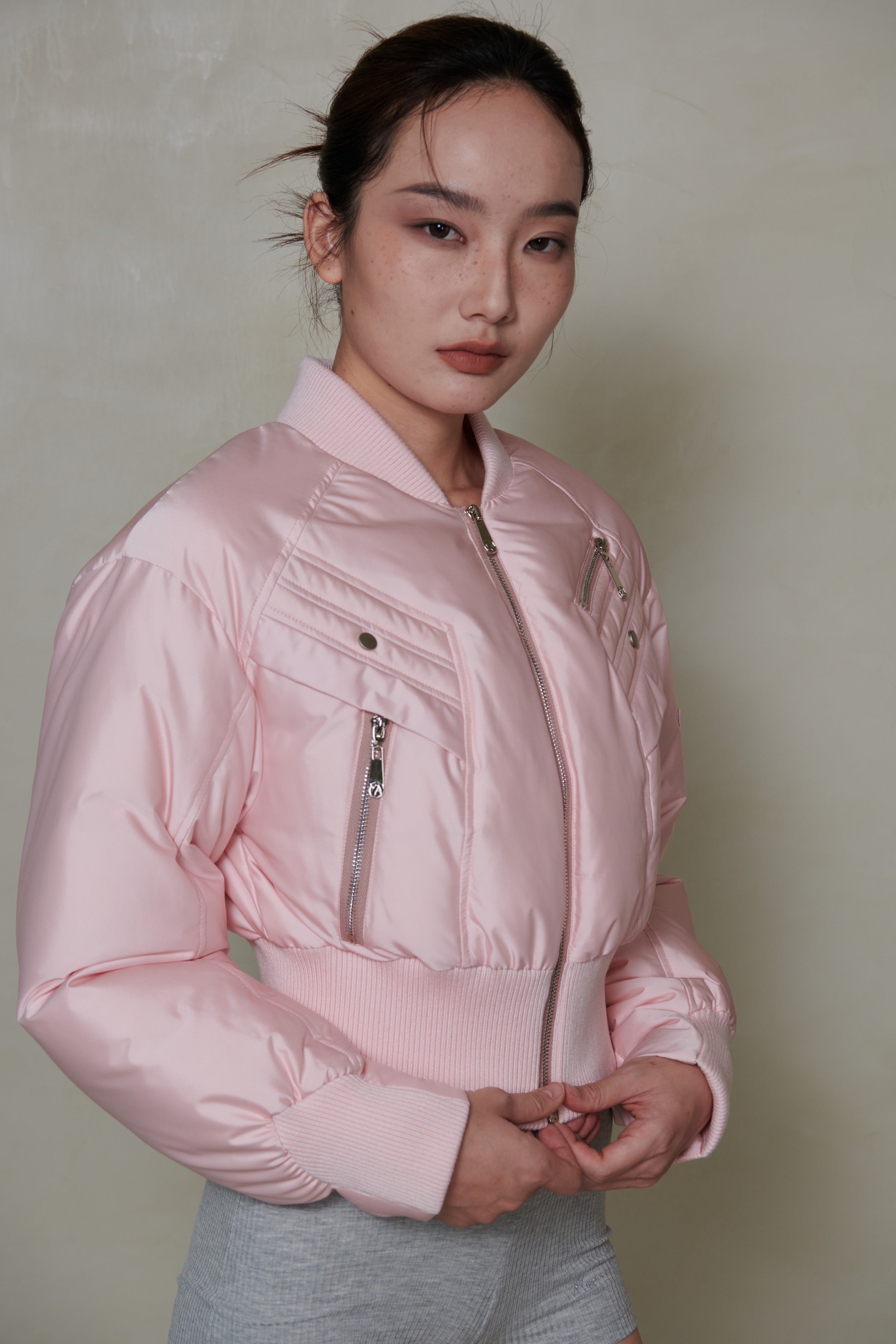 022 SHORT DOWN JACKET - BLUSH