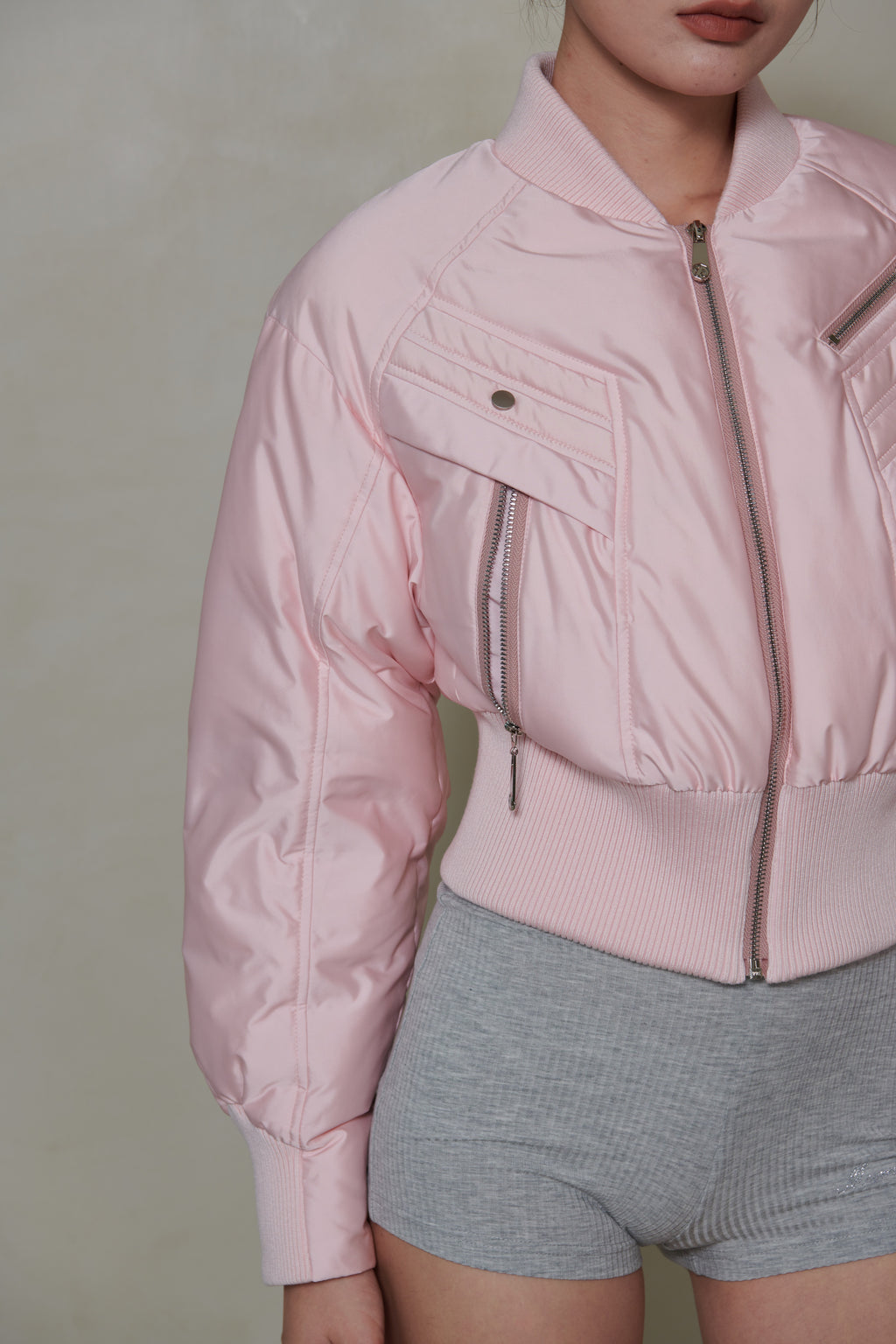 022 SHORT DOWN JACKET - BLUSH