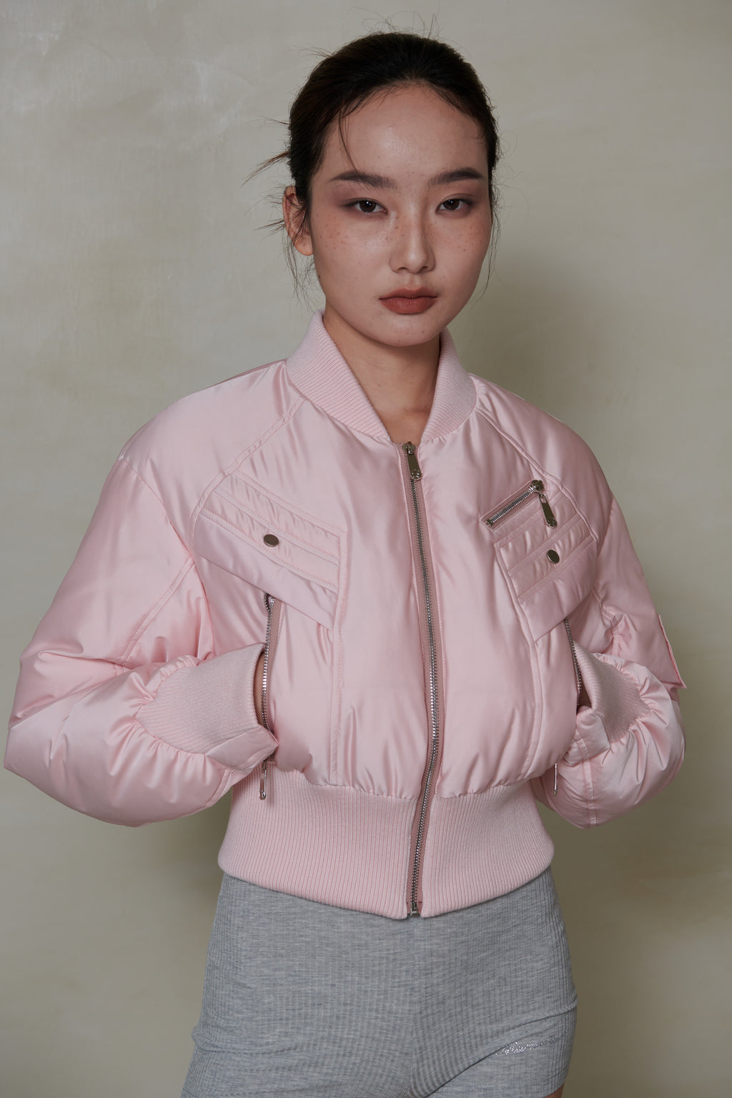 022 SHORT DOWN JACKET - BLUSH