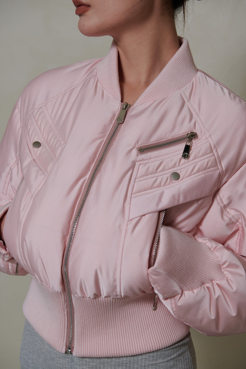022 SHORT DOWN JACKET - BLUSH