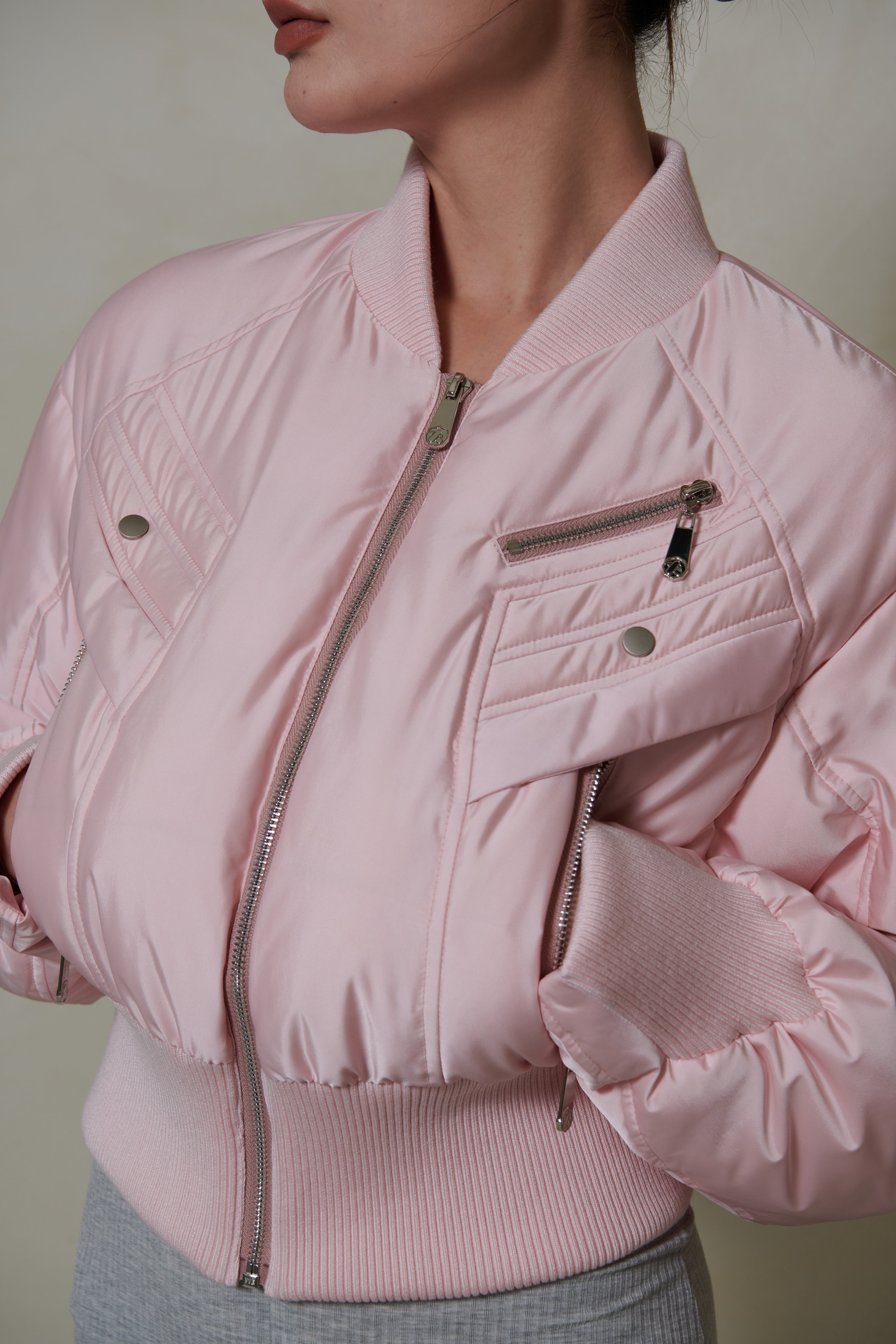 022 SHORT DOWN JACKET - BLUSH