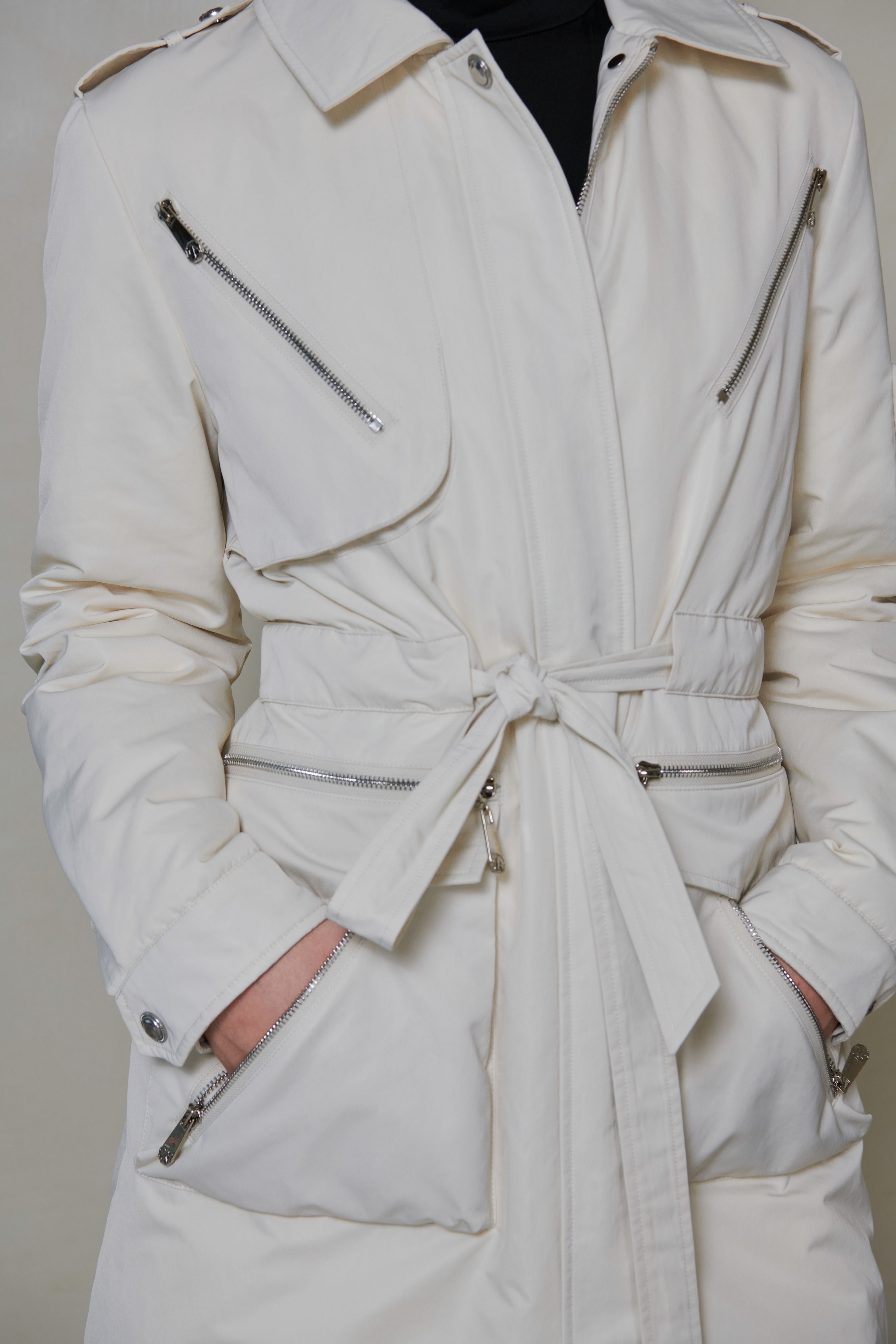 039 LONG DOWN COAT - IVORY