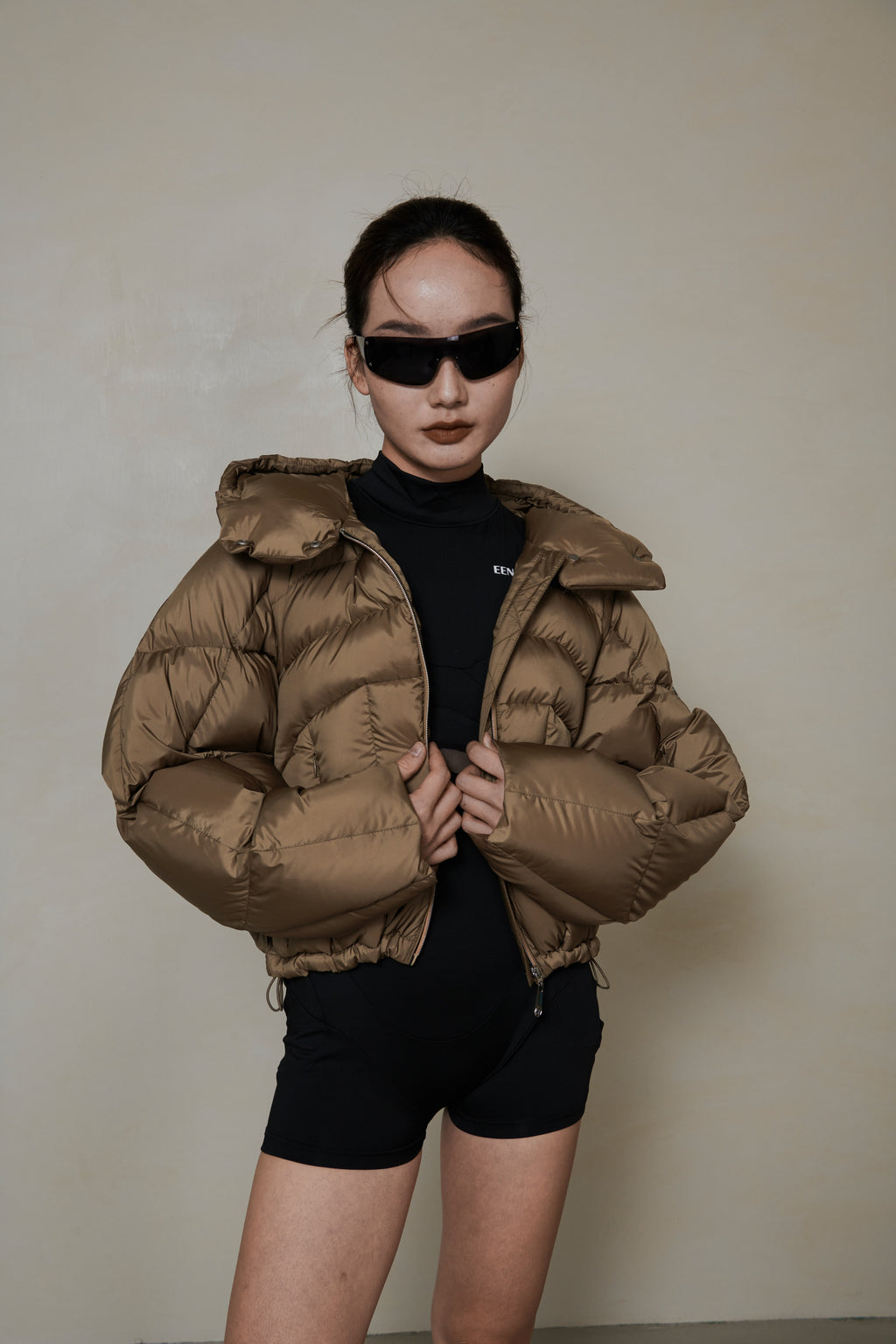 008 SHORT CONVERTIBLE DOWN JACKET - DUNE