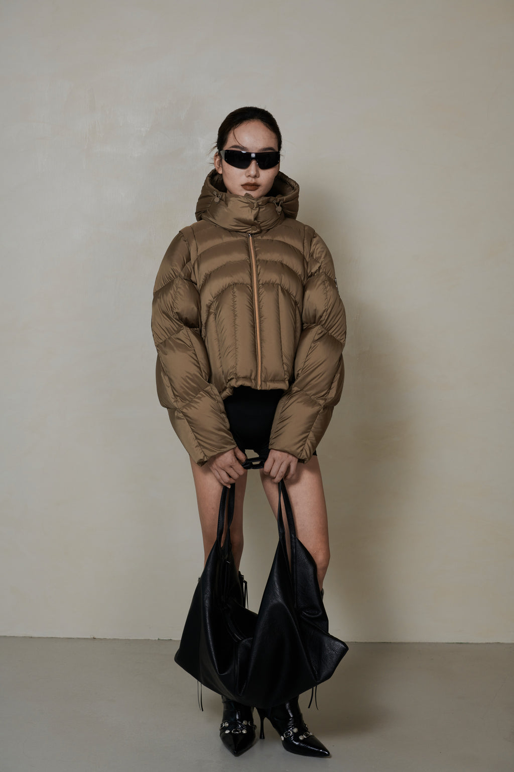 008 SHORT CONVERTIBLE DOWN JACKET - DUNE