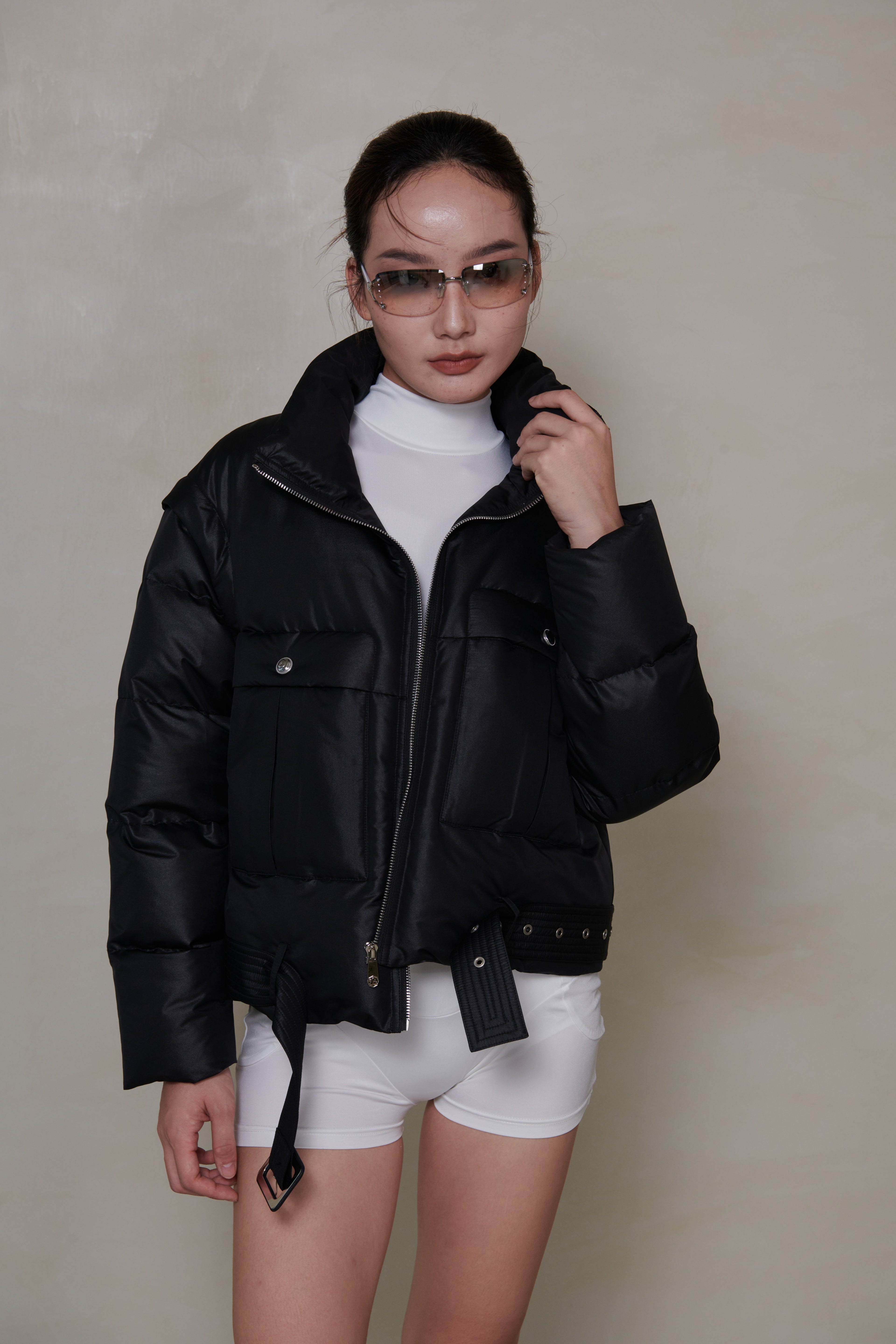 027 SHORT CONVERTIBLE DOWN JACKET - STELLAR