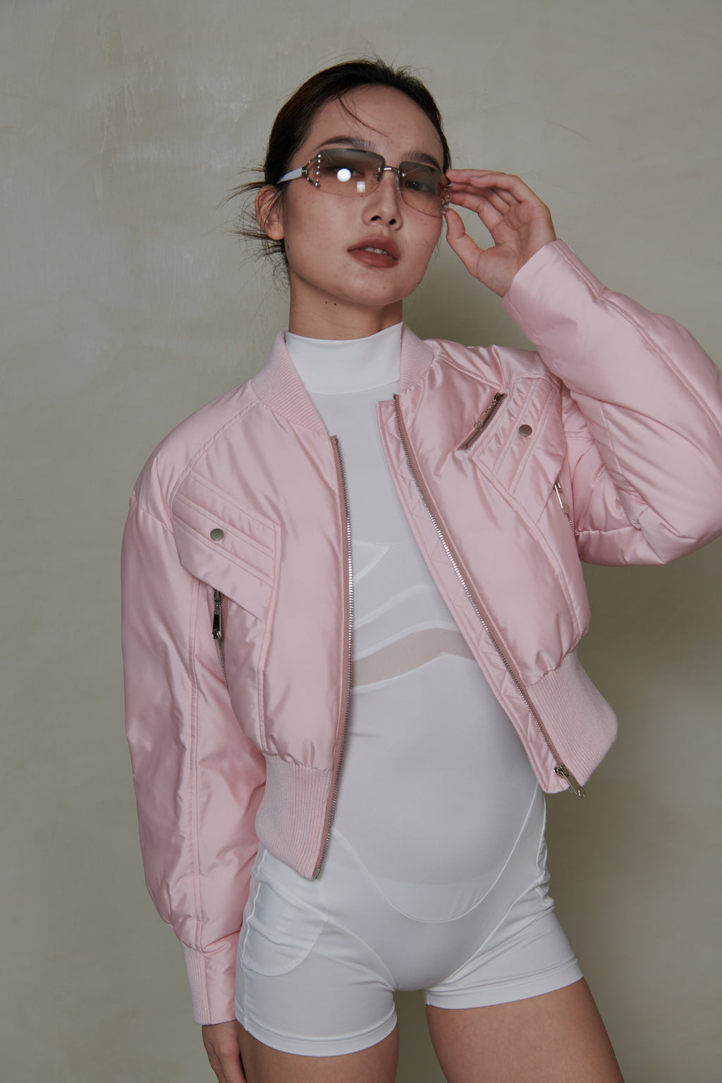 022 SHORT DOWN JACKET - BLUSH