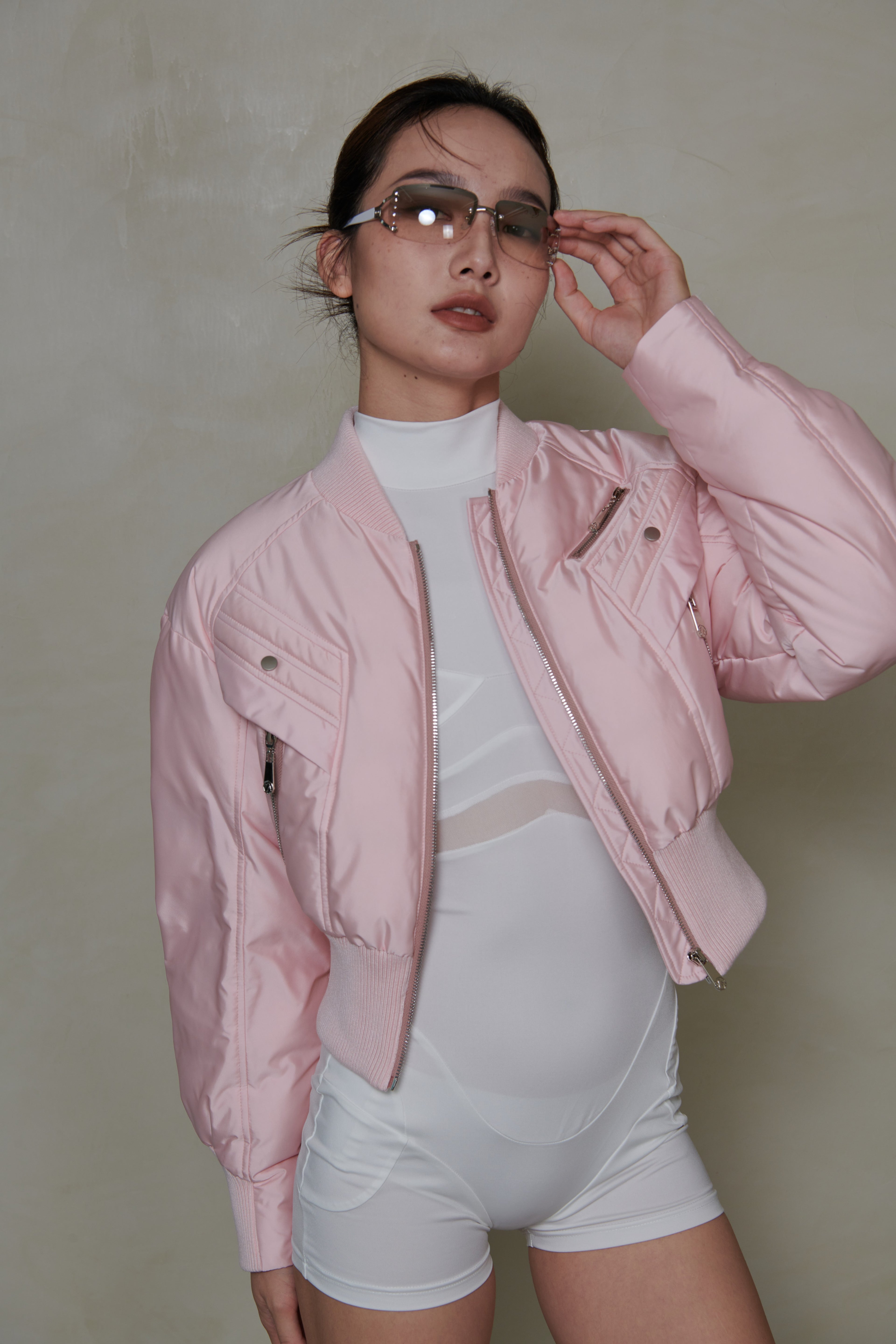 022 SHORT DOWN JACKET - BLUSH