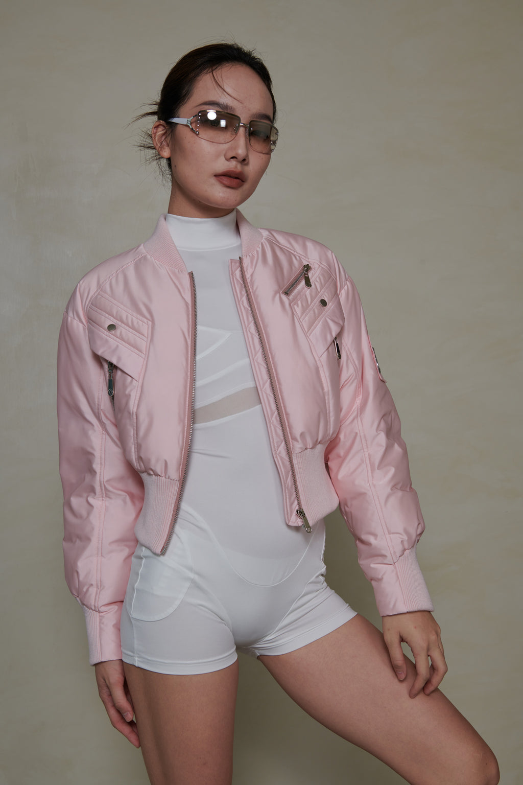 022 SHORT DOWN JACKET - BLUSH