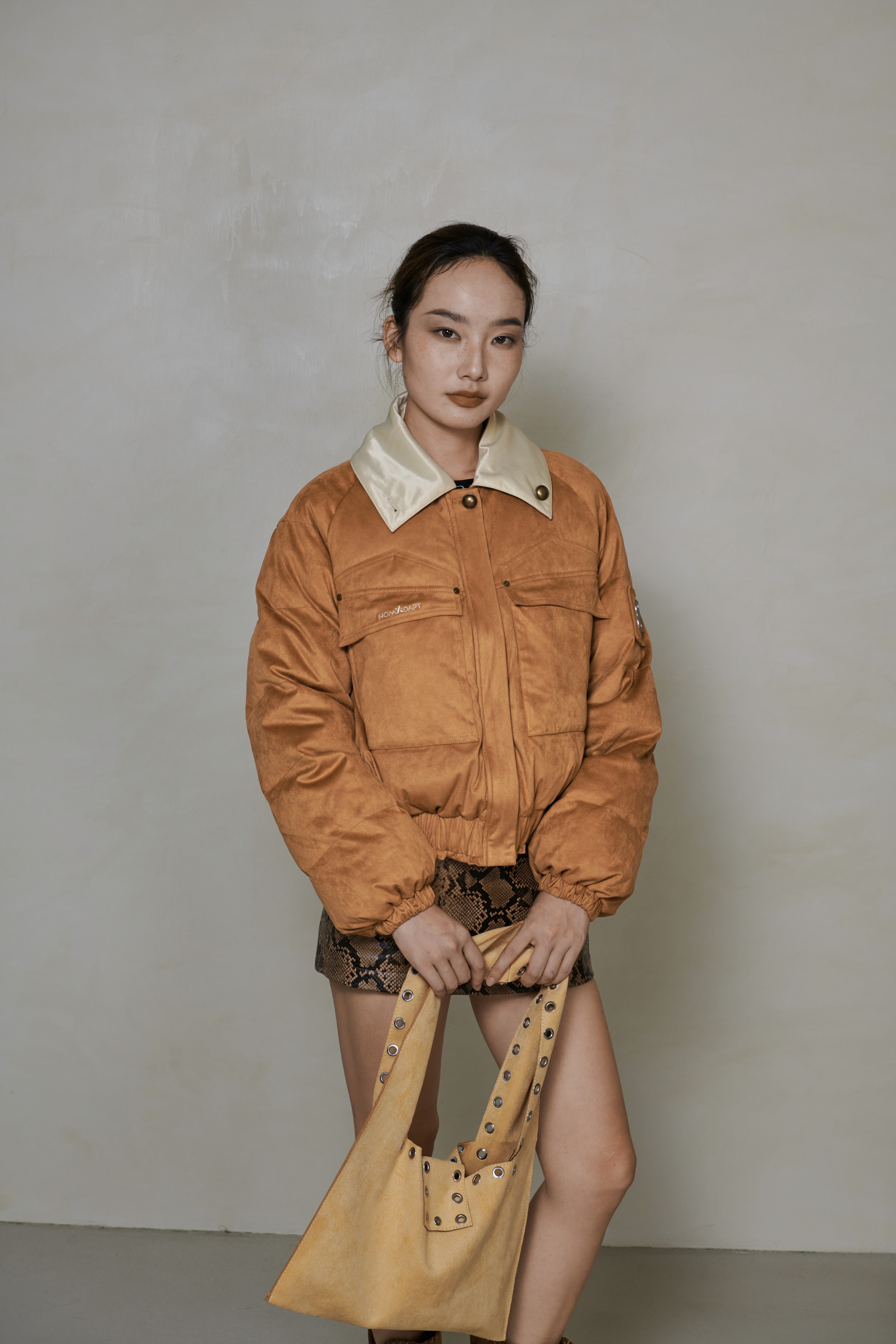 033 SHORT DOWN JACKET - CARAMEL