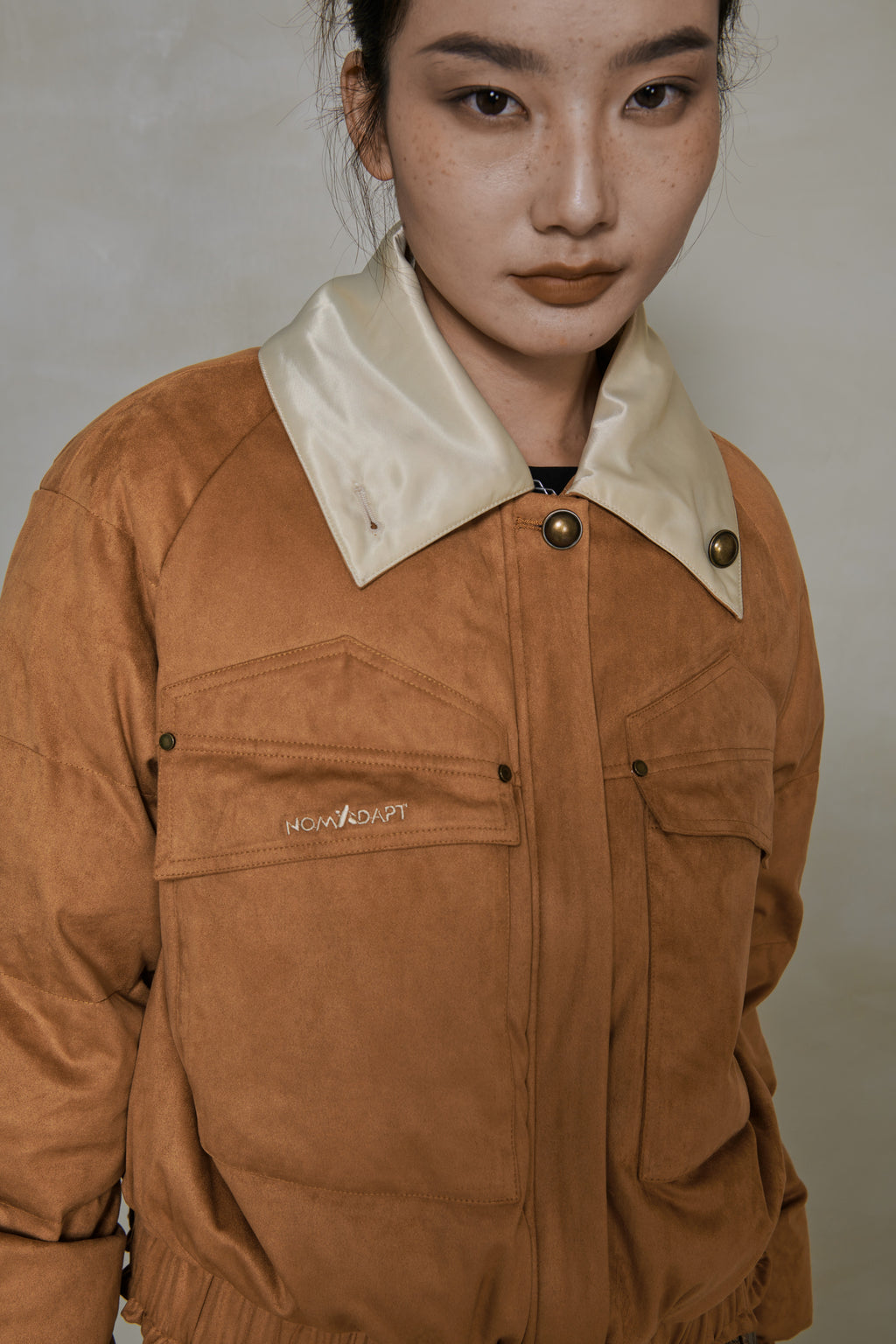 033 SHORT DOWN JACKET - CARAMEL