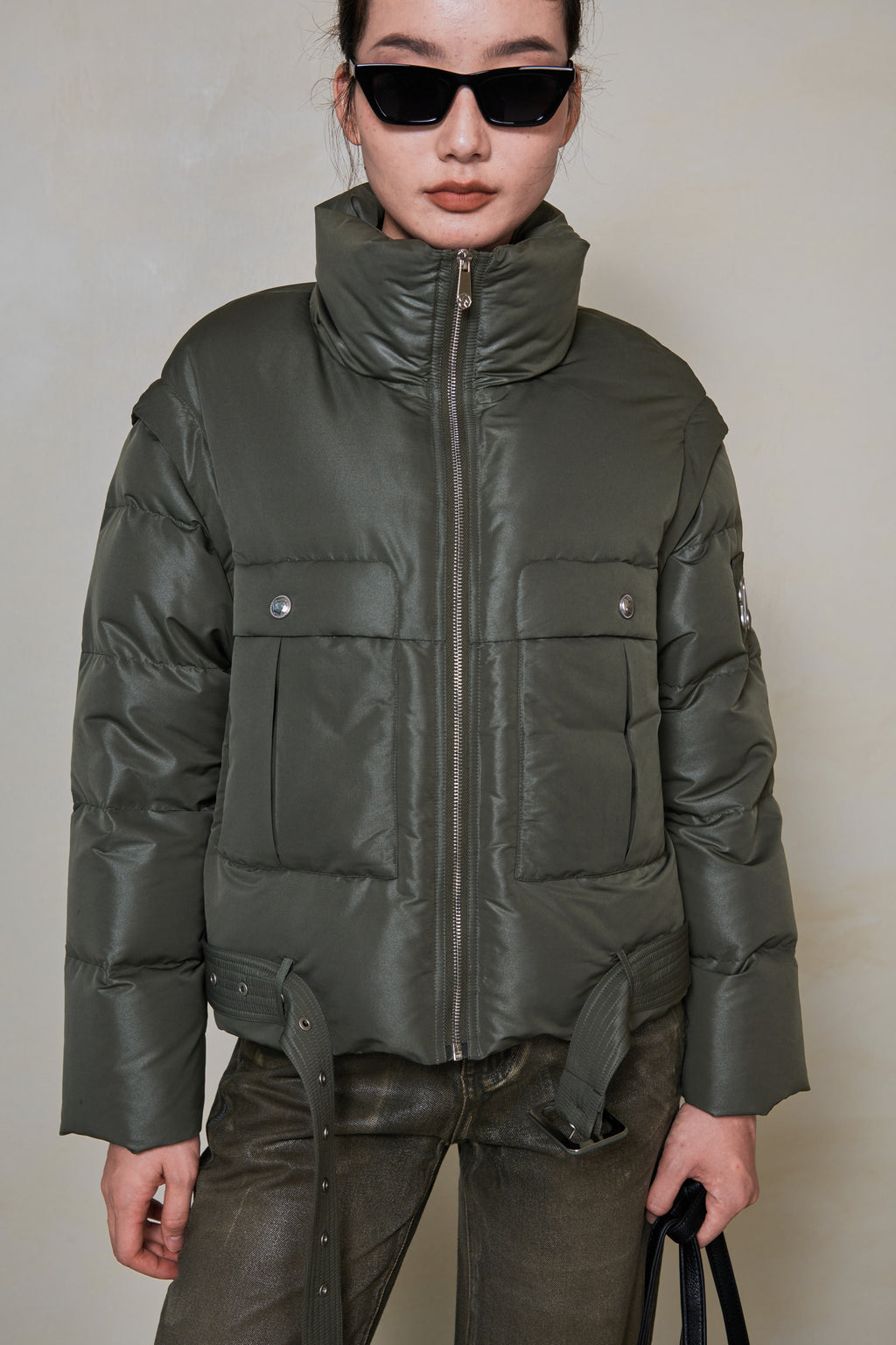 027 SHORT CONVERTIBLE DOWN JACKET - ARMOR
