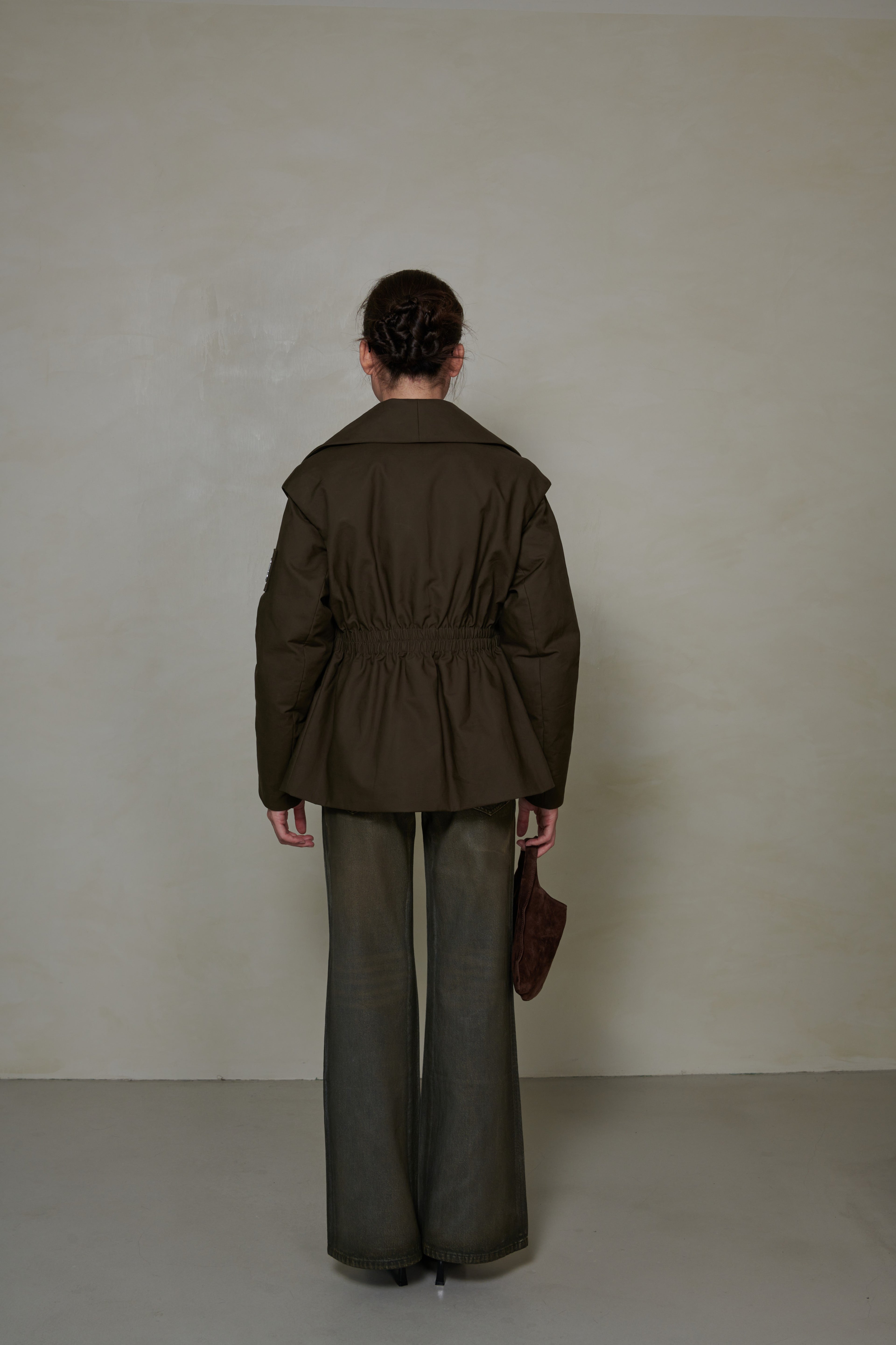 021 SHORT CONVERTIBLE DOWN JACKET - TUNDRA