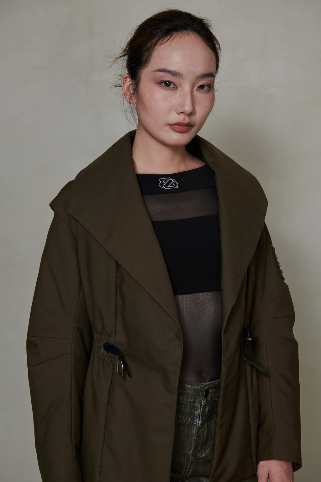 021 SHORT CONVERTIBLE DOWN JACKET - TUNDRA