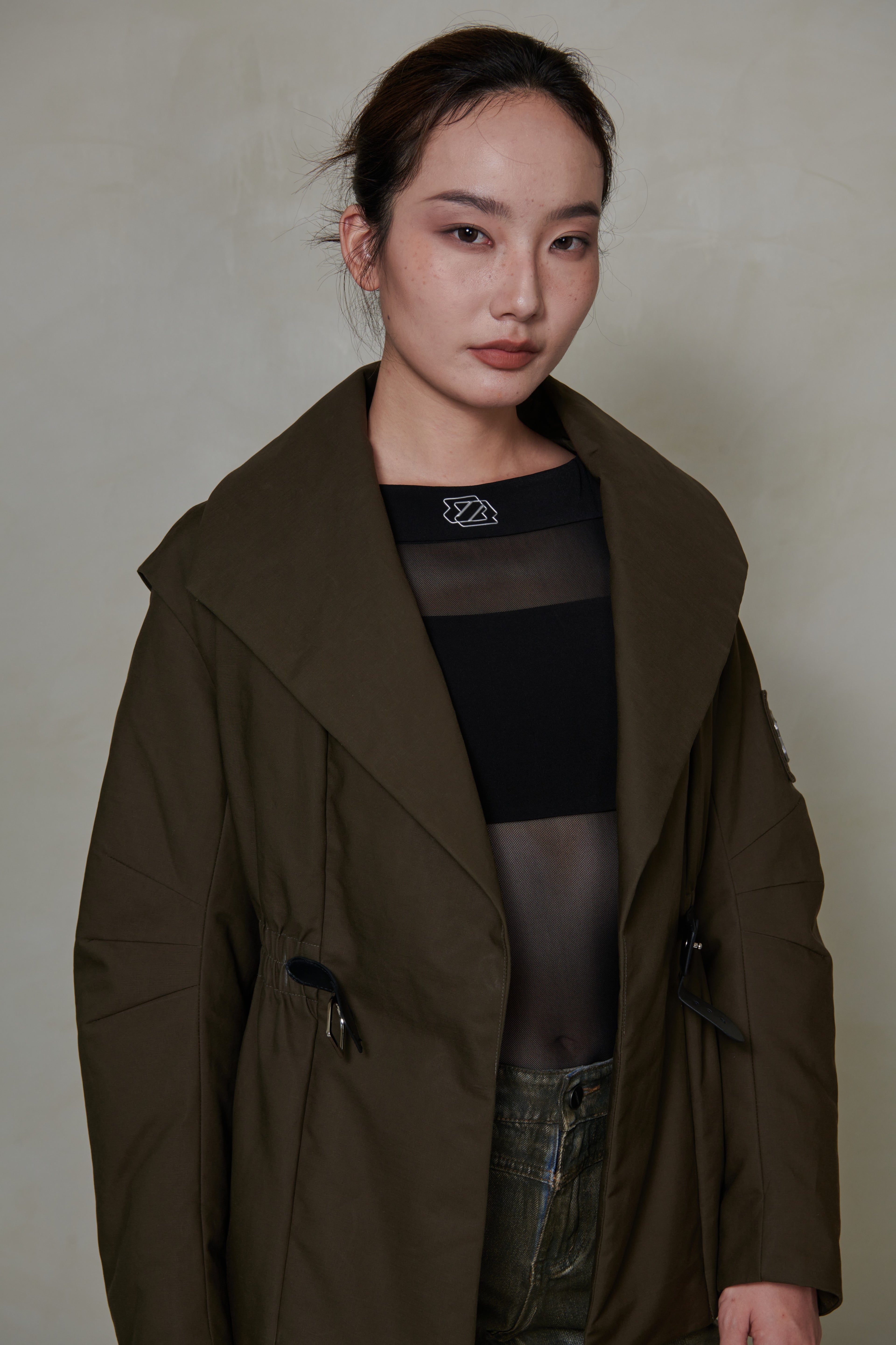 021 SHORT CONVERTIBLE DOWN JACKET - TUNDRA