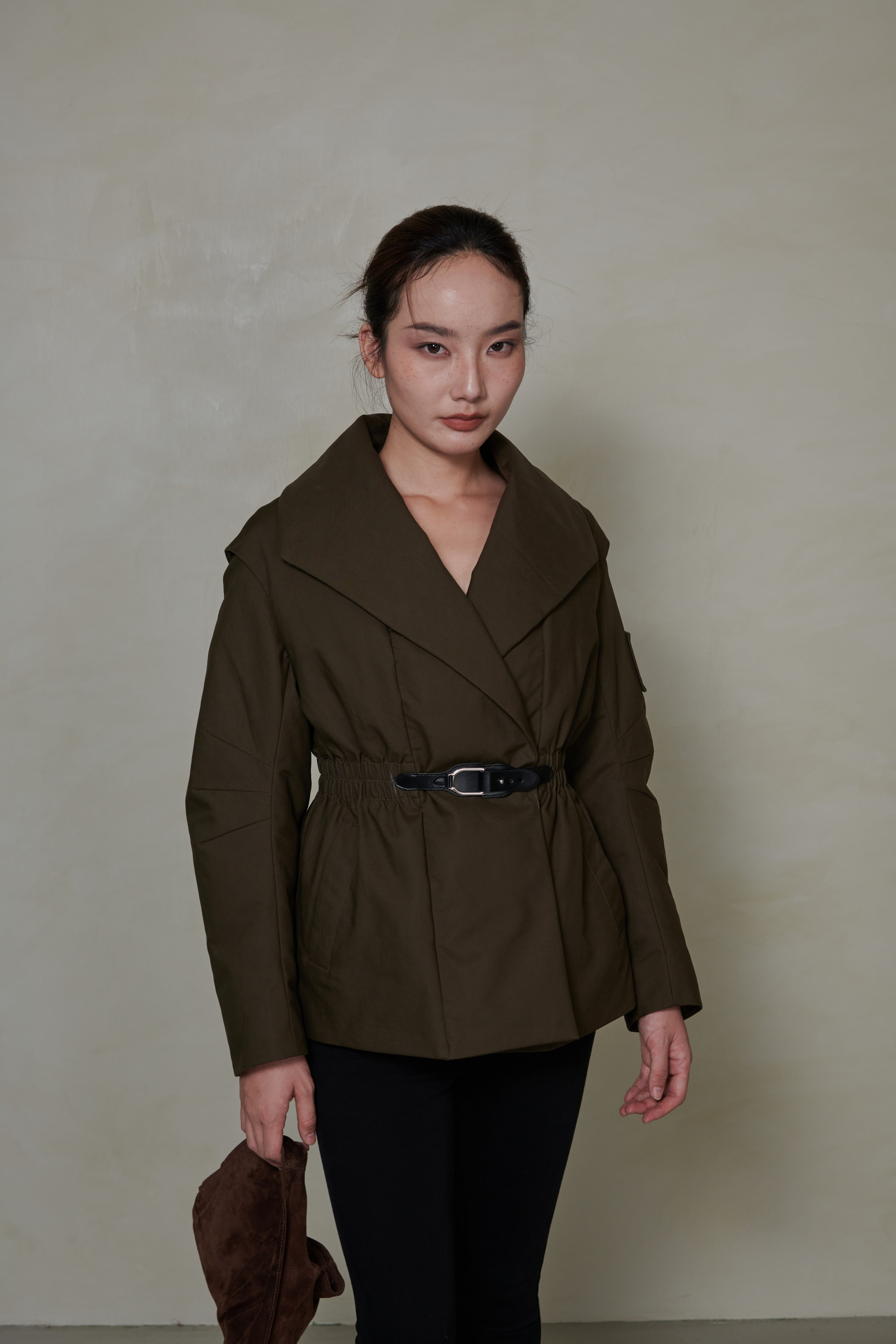 021 SHORT CONVERTIBLE DOWN JACKET - TUNDRA