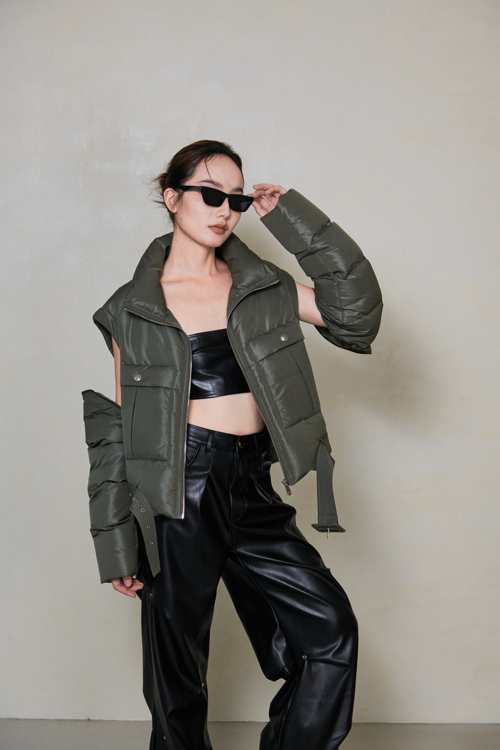 027 SHORT CONVERTIBLE DOWN JACKET - ARMOR